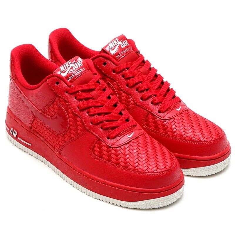 Nike Air Force 1 07 LV8 Triple Gym Red White PATENT Leather Nike Air Force 1 07 LV8 Triple Gym Red White PATENT Leather
