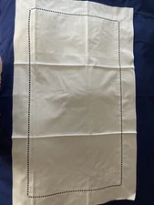D Porthault Rare Pillow Sham Monogramed In White 100% Cotton, 20’’x 37.8’’ NEW
