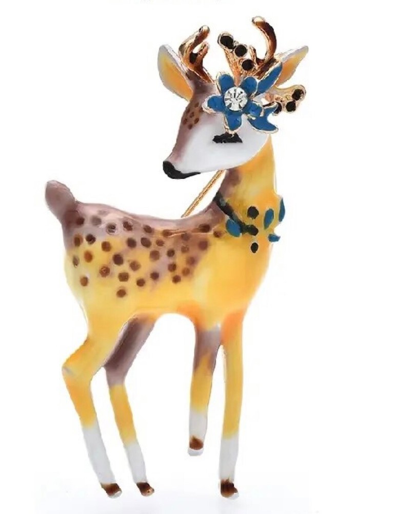 Christmas Reindeer Brooch  Box included