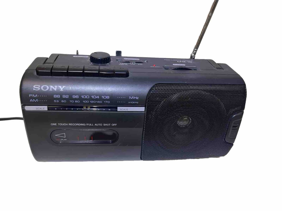 SONY ラジオカセットーコーダー　CFM10 SONY CFM-10 Portable Mini Boombox AM/FM Cassette Tape Player