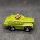 Matchbox Lesney Rolamatic Stoat #28 1973 Army Green Tank, Made in England