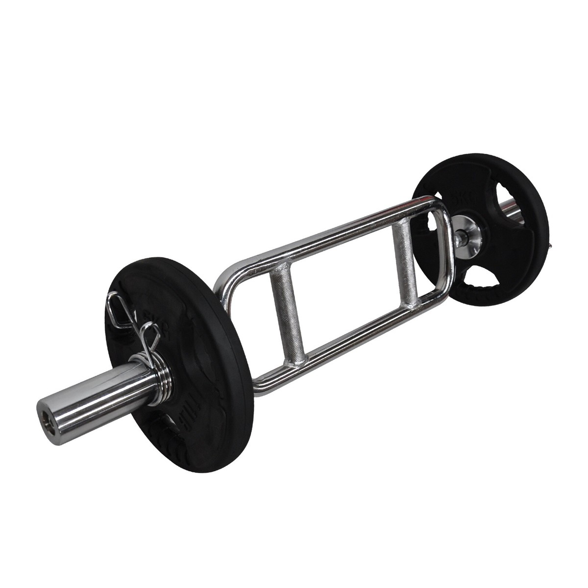 Total 18kg 88cm Olympic Tricep Barbell Weight Set Rubber