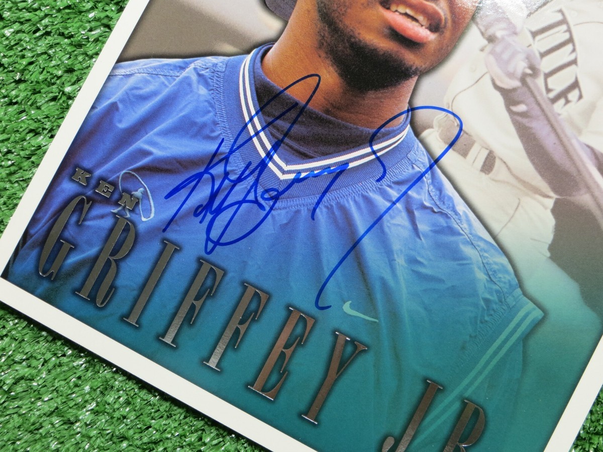 KEN GRIFFEY JR SIGNED 8x10 SEATTLE MARINERS 98 DONRUSS STUDIO