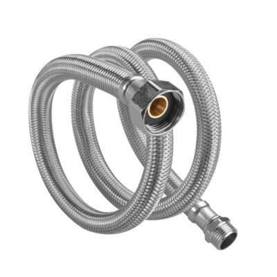 3/4 -1/2  Edelstahl Geflochtene Flexible Versorgungsleitung Verbindungs Schlauch