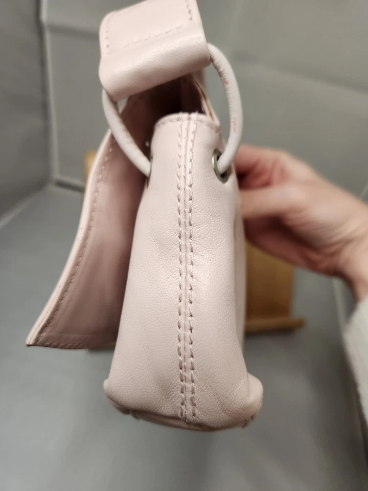 Beverly Feldman pink butterfly clutch bag with leopard print interior - Image 4 of 4