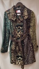 Izabel Women's Multi Patterned Coat Size L Cg N23