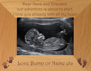 baby scan personalised frame