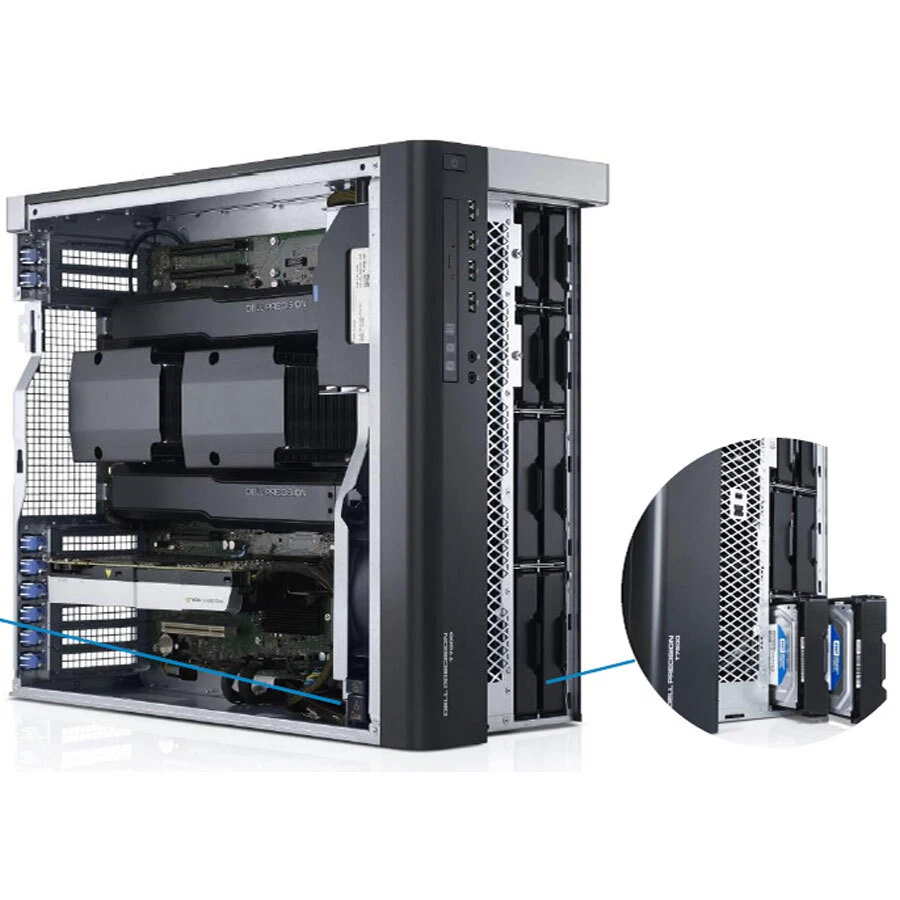 Dell T7600 Precision Workstation 8 Core Intel Xeon Quadro SSD 64GB Nvidia PC Lot - Image 3 of 4