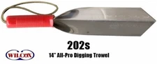 Wilcox: 14" Stainless Digging Trowel (202S)