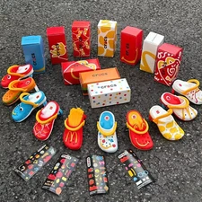 Mini Crocs Keychain Happy Meal Toys Completed Set 10 PCS Cute Toy New