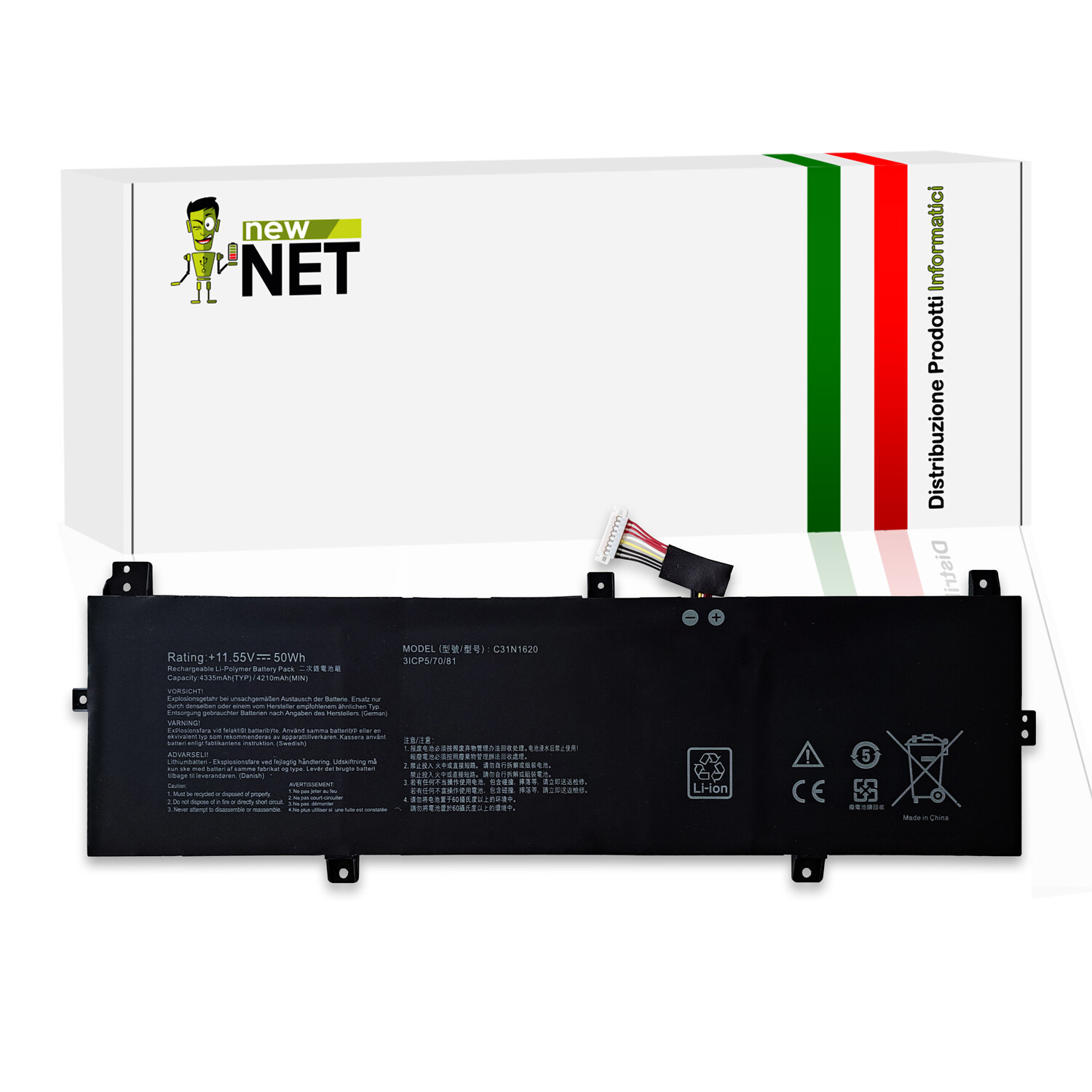 Batteria Notebook ASUS 0B200-02370100 11.55V 47Wh - Miglior Prezzo