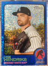 2022 Topps Heritage Blue Sparkle Liam Hendriks #6 Chicago White Sox