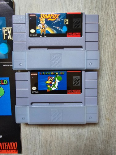 SNES Set Super Mario World StarFox mit Handbüchern Super Nintendo - Bild 2 von 13