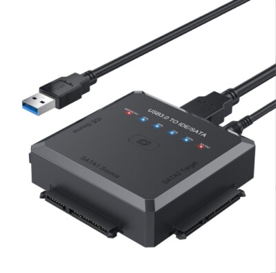 USB3.0 TO IDE/SATA Konverter 2.5'' 3.5'' Festplatte extern Sata USB Adapter DE