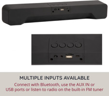 Mini Portable Bluetooth Soundbar for PC and TV Compact Speakers 10W Wireless