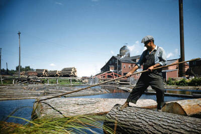 Nahma Township Michigan 1945 Lumberjack Logging Festival Old Photo 9
