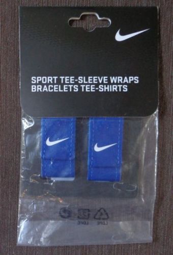 Nike Sport Tee Sleeve Wraps Royal/white 