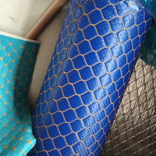 Vinyl Faux Leather Fabric Quilted Foam Backing Texture DIY Upholstery Furniture