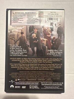 Angela's Ashes (DVD, 2000, Sensormatic) 97363360742| eBay