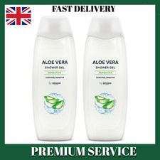 Aloe Vera Shower Gel 2x500ml - pH Neutral, Gentle Sensitive Skin, Unique Scent 4.70 per litre