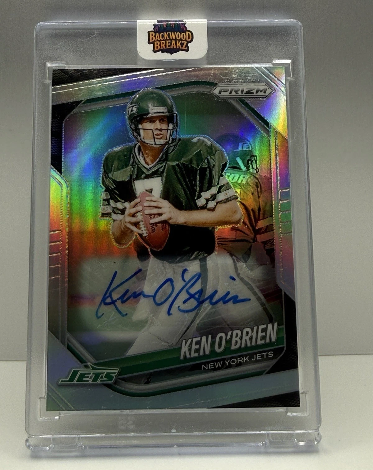 2025 Prizm Ken O'Brien #185 Autograph Prizm