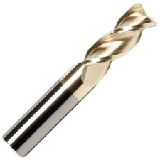 3/4"DIA. 3 Flute SE HP Carbide End Mill Med ZRN 37 Degree Helix GWS USA