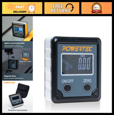 Digital Angle Gauge Protractor Level Box for Woodworking & Table Saws - 1 Pack