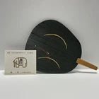 Rare Japanese Tea Ceremony Wood lacquerware tray Fan Uchiwa Chanoyu Sado Chado