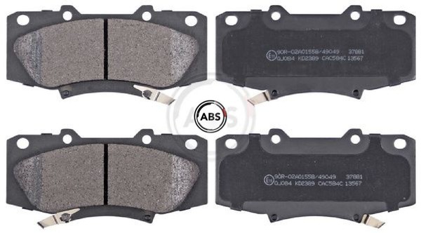 A.B.S. 37881 Bremsbelagsatz FüR Scheibenbremse Bremsbelagsatz FüR Toyota-image