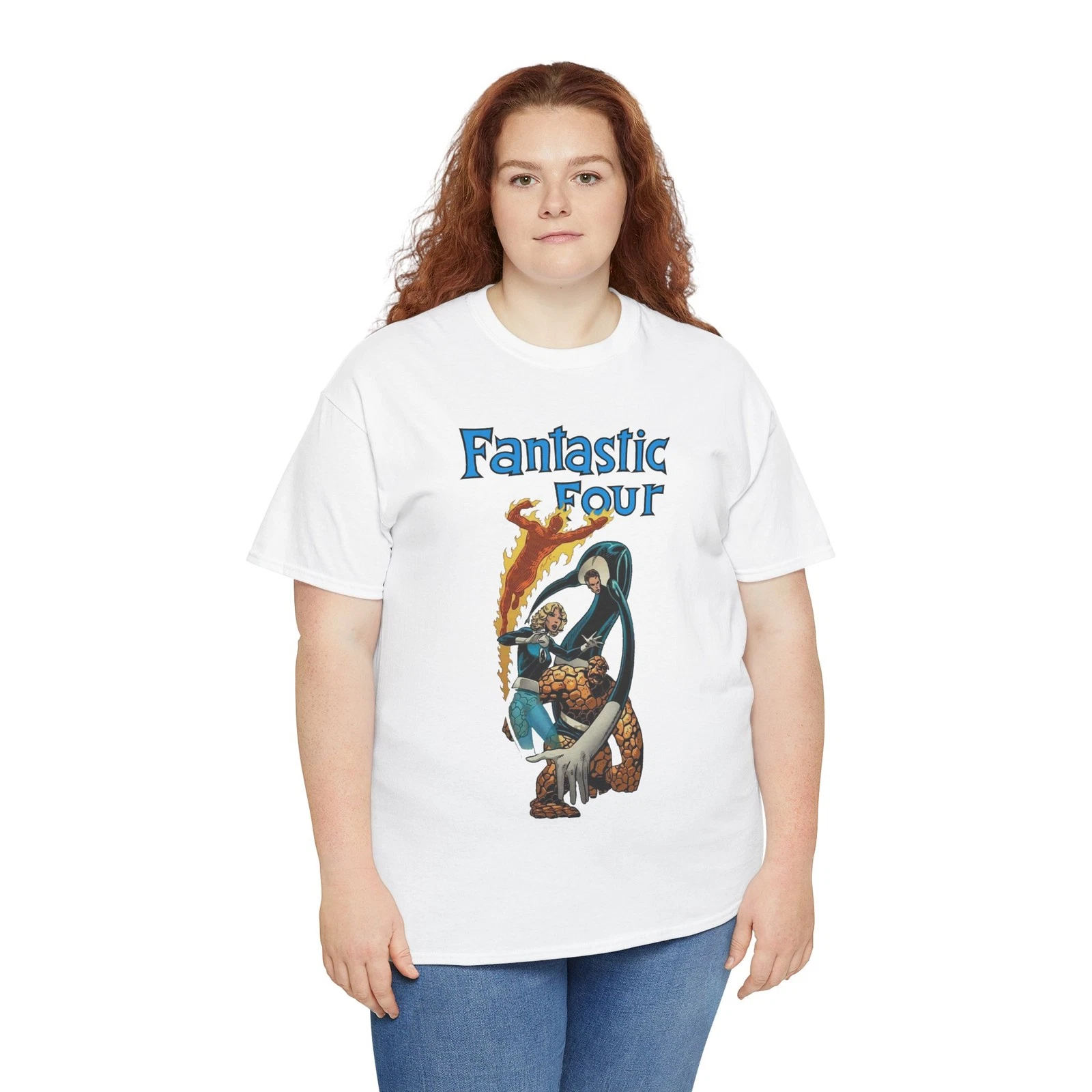 Fantastic Four T-Shirt - John Byrne Art - Thing, Reed Richards - Marvel Comics