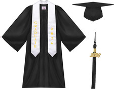 Preschool and Kindergarten Graduation Cap Gown Stole Package 2026 Tassel Set for