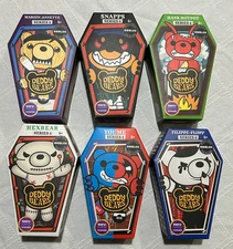 Set of 6 Deddy Bears Series 4 Mini Bears 6" Plush New (Opened) NO CODES