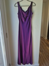 Zum Zum Niki Livas Vintage Satin Gown Prom Dress Maxi 90's Y2k 7/8 Mermaid Shine