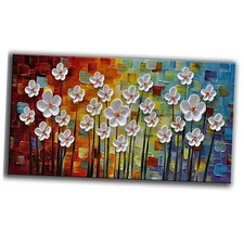 - 100 Hand painted Art Beautiful colorful Oil Paintings On 48"L x 24"W YS-007