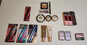 Lot of 18 Makeup Cosmetics Assorted Items New.  NYX Maybelline  L'Oréal e.l.f.