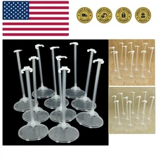 Durable 10 Pack Transparent Doll Stands - Perfect for Showcasing 9-12 Inch Dolls