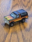Vintage 1980 Hot Wheels Diecast 1/64 Scale Black Ford Bronco w/ Motorycle