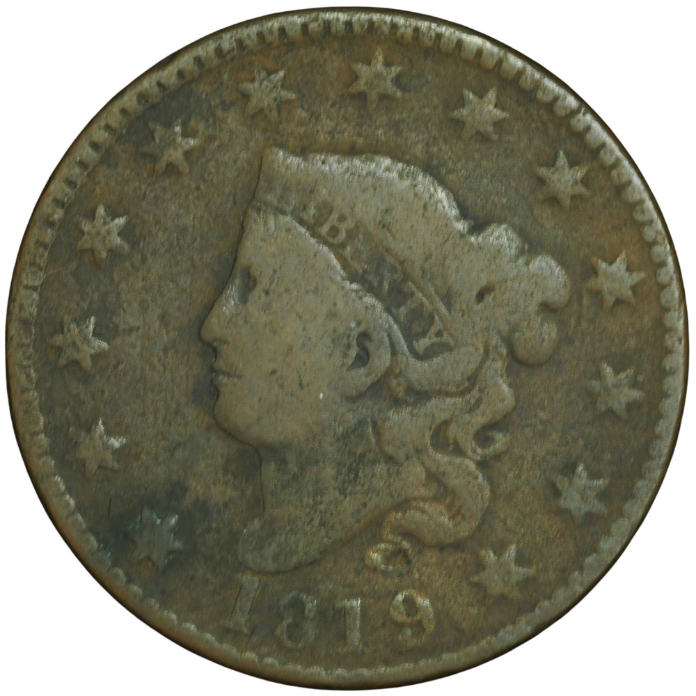 1819 Liberty Head Large Cent Very Good Condition *JE