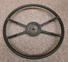 Rare 1949 1950 Ford Crestline Deluxe Car Steering Wheel Original Patina Black