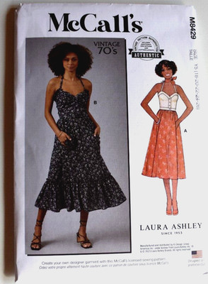 MCCALLS PATTERN 8429 TOP & SKIRTS RETRO 70S  MISSES SIZES  18 20 22 24 26  UNCUT