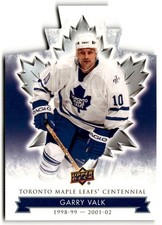 Garry Valk 2017-18 Upper Deck Toronto Maple Leafs Centennial Blue Die Cut #52