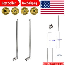 Compact Antenna Set: 20-1300MHz Telescopic Design for Two-Way Radios - 2-Pack