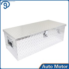 Casa rodante 30"x13"x10" aluminio camión caja de herramientas remolque lengüeta camioneta almacenamiento
