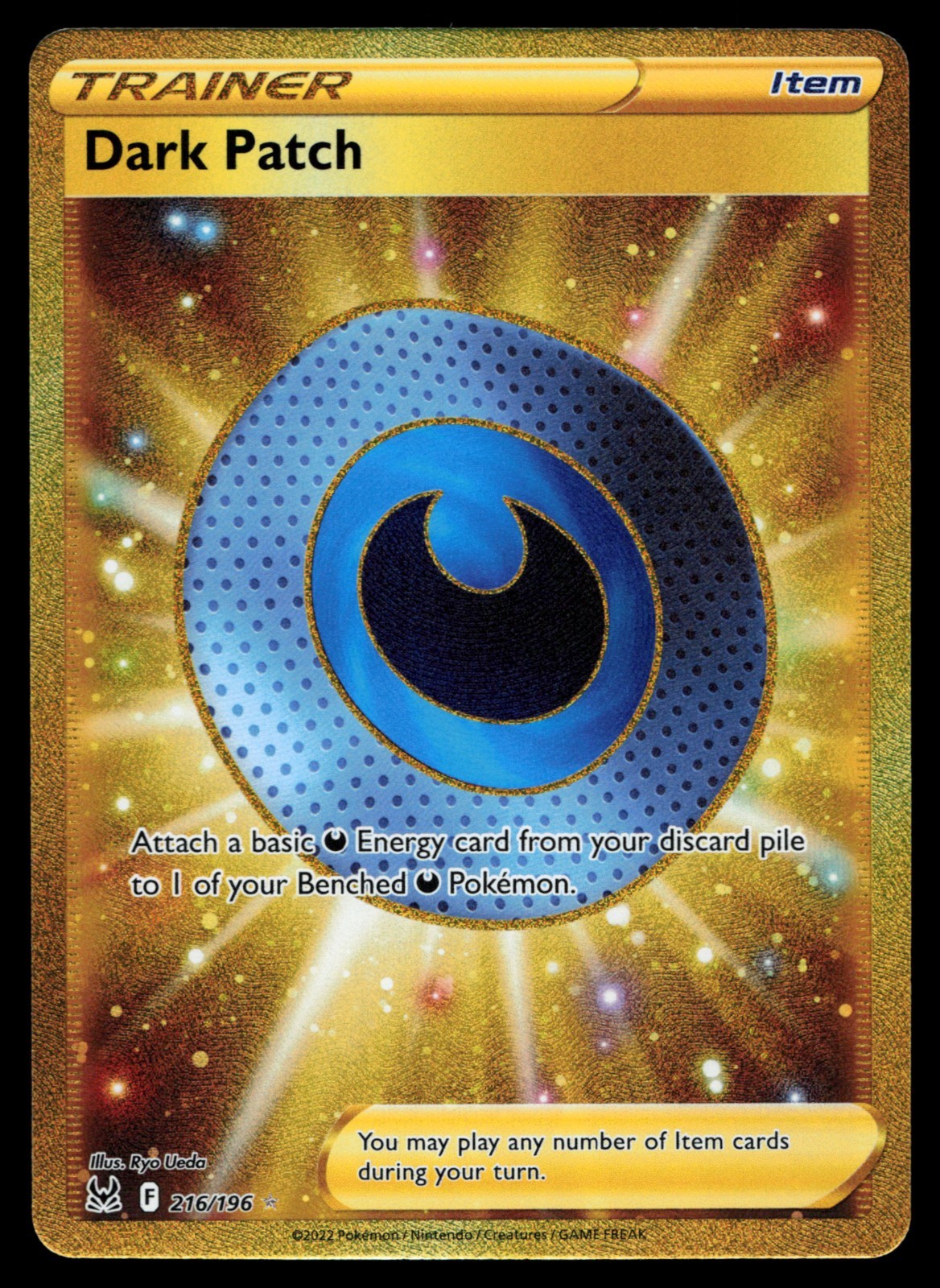 Dark Patch (Secret) 216/196 Swsh11: Lost Origin Holo Pokemon Card