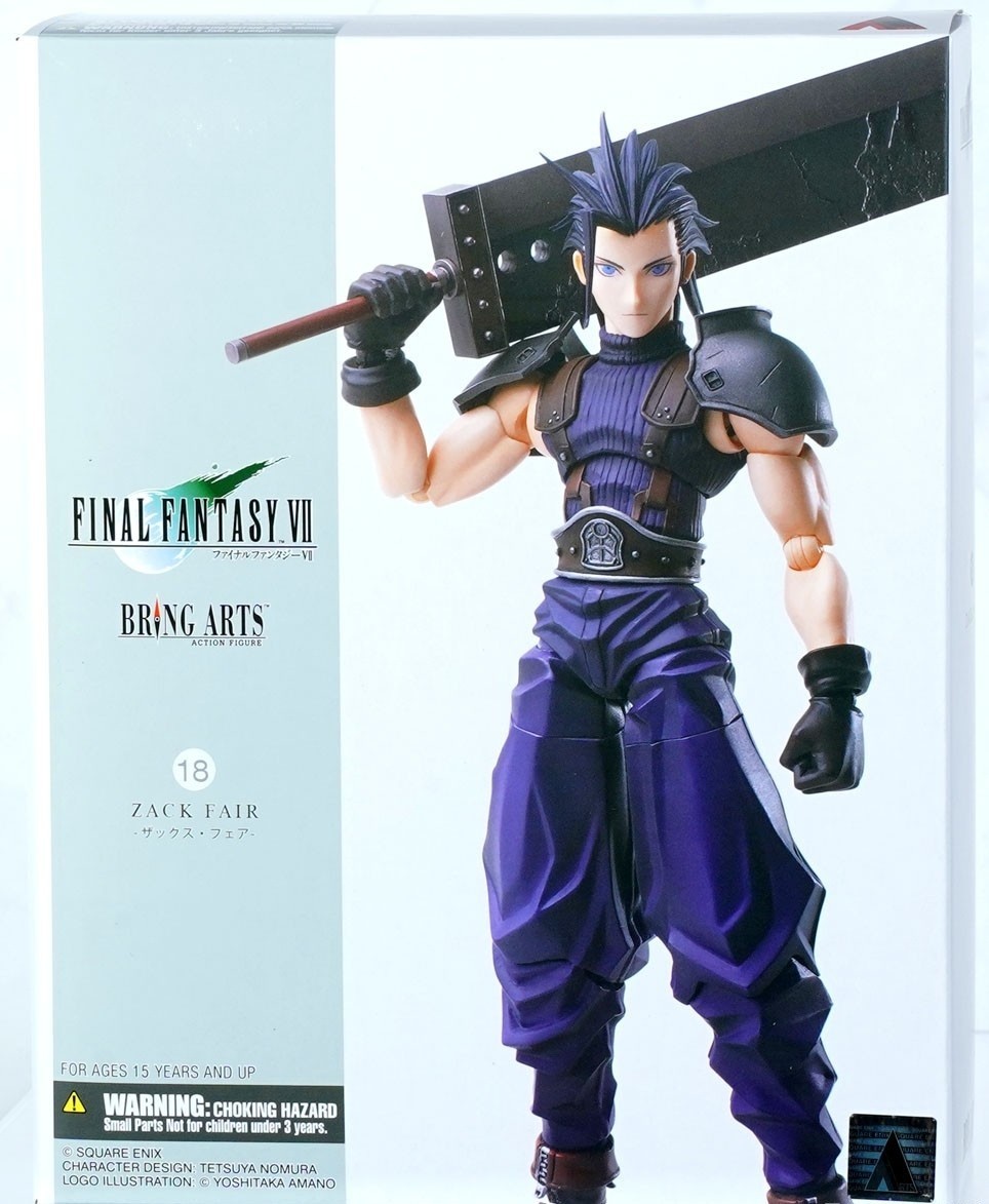 Final Fantasy VII BRING ARTS Zack Fair Square Enix Japón NUEVO