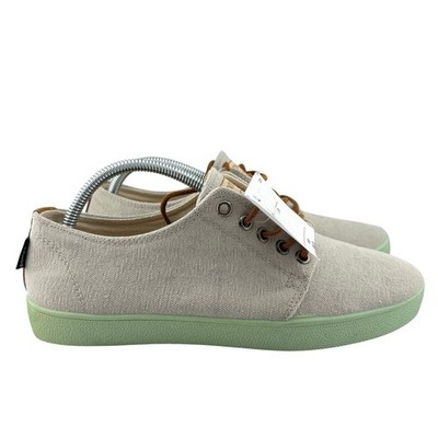 Neu Pompeji Damenschuhe Größe UK 7 / EU 40 Higby V2 Low Top Canvas beige grün