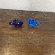 Glass Bluebird Of Happiness Signed Leo Ward 1...