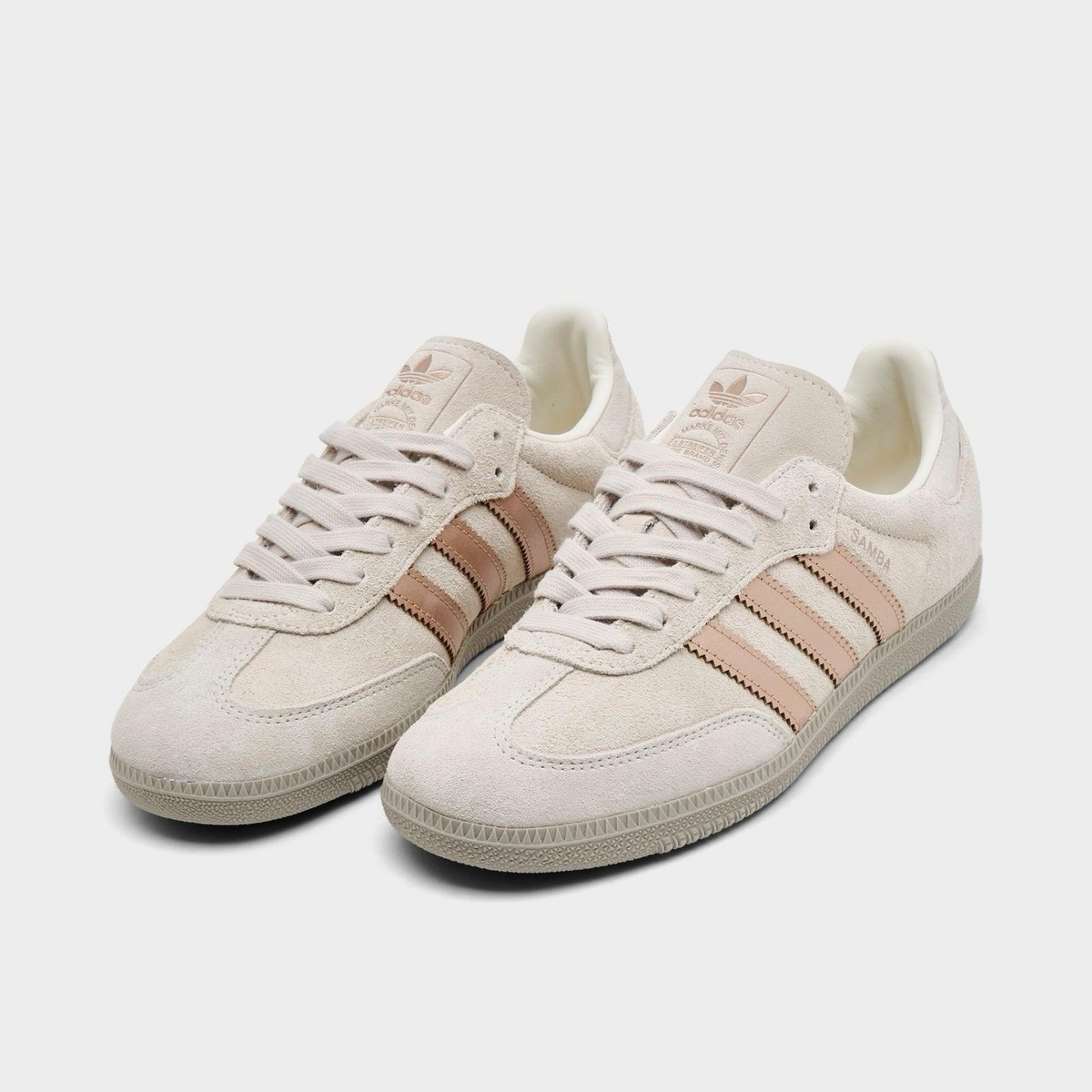 Adidas Samba OG Off White Copper Metallic Sneakers Womens