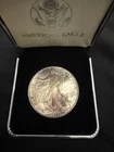 1990 1 oz Silver American Eagle (Brilliant Uncirculated) With Box