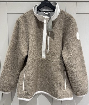 Canada Goose Human Nature Renfrew Fleecepullover Jacke hellbraun meliert weiß Large
